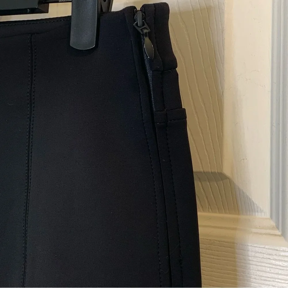 MM LAFLEUR Black Split Kick Hem Pants Size 10 Cropped